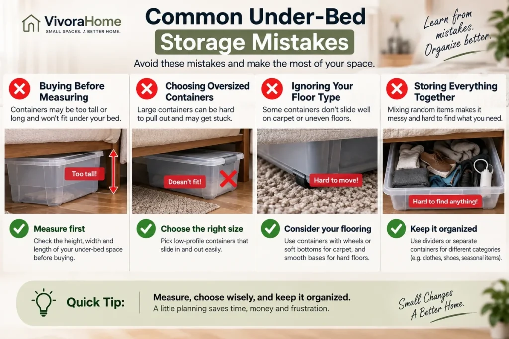 Common under-bed storage mistakes and how to avoid them